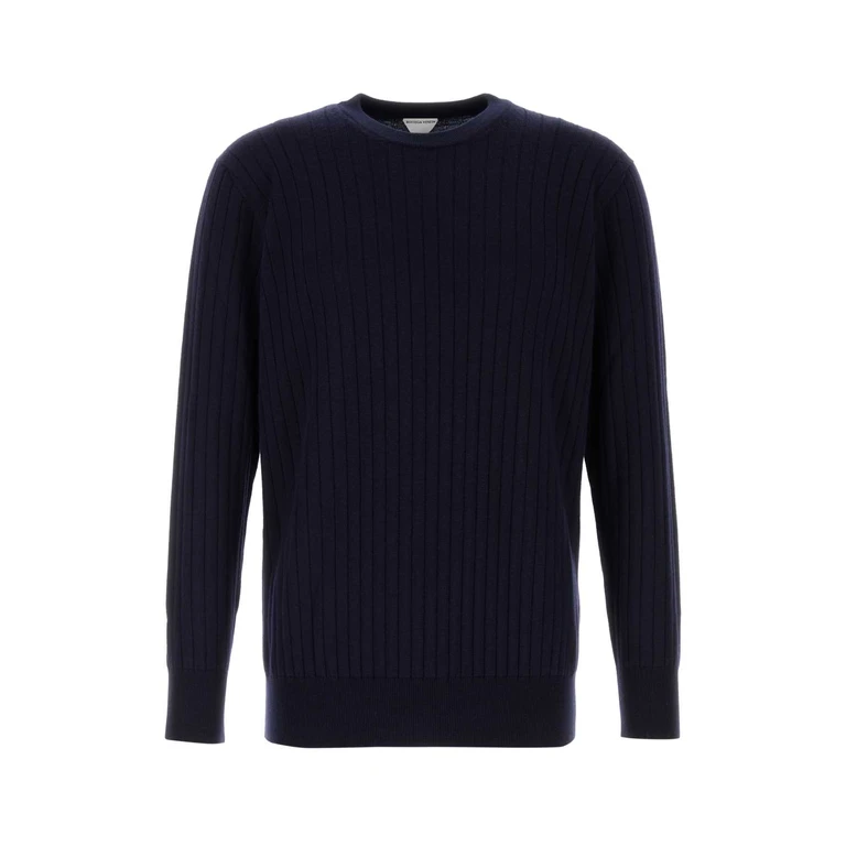 Bottega Veneta Dark Blue Wool Sweater Abyss Exterior: Maglieria - Men