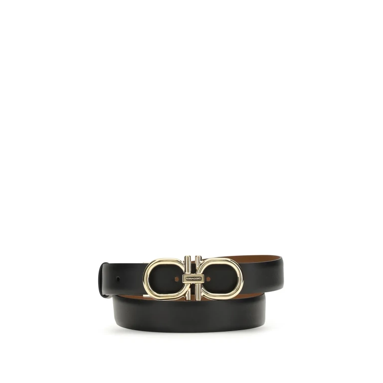 Adjustable And Reversible Gancini Belt