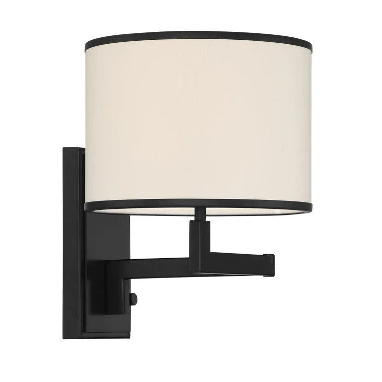 Crystorama Madison Wall Sconce in Matte Black