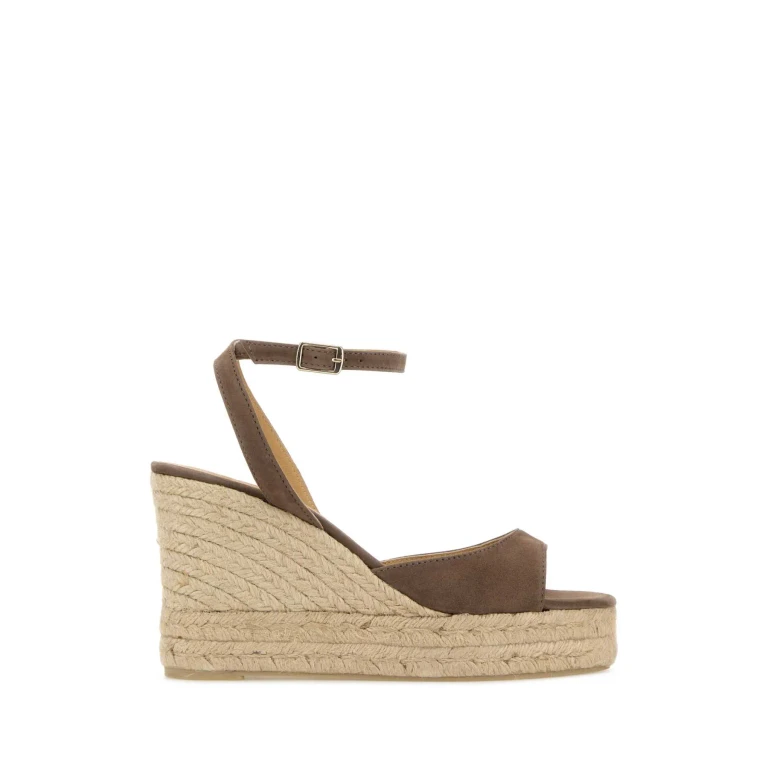 Castañer Mud Suede Brook Wedges