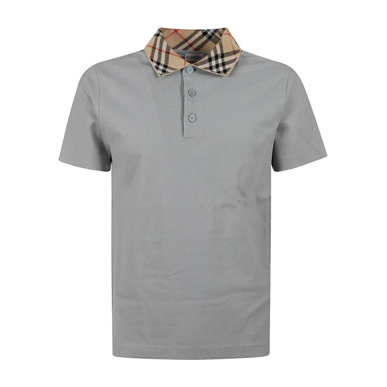 Burberry Checked-collar Polo Shirt
