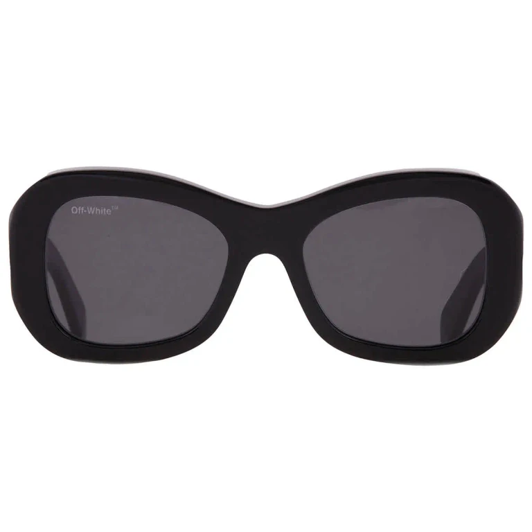Off-White Pablo Dark Grey Oval Unisex Sunglasses OERI040 1007 54
