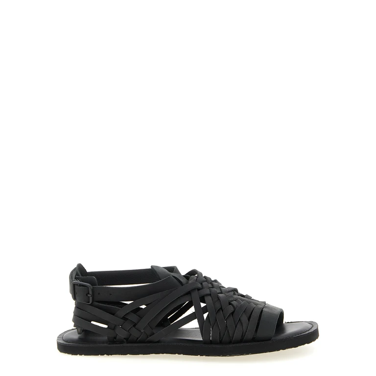 Yohji Yamamoto Braided leather sandals Black Cow (bos Taurus) - Men