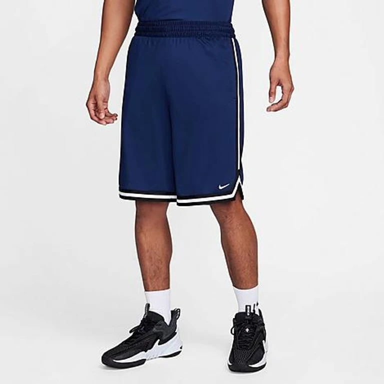 Nike Men's DNA Dri-FIT 10" Basketball Shorts in Midnight Navy/Black/White Size: XXS
