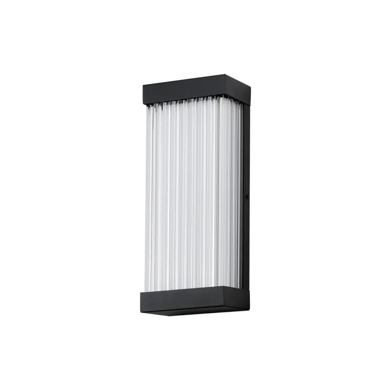 Black LED Outdoor Wall Sconce from the Acropolis Collection