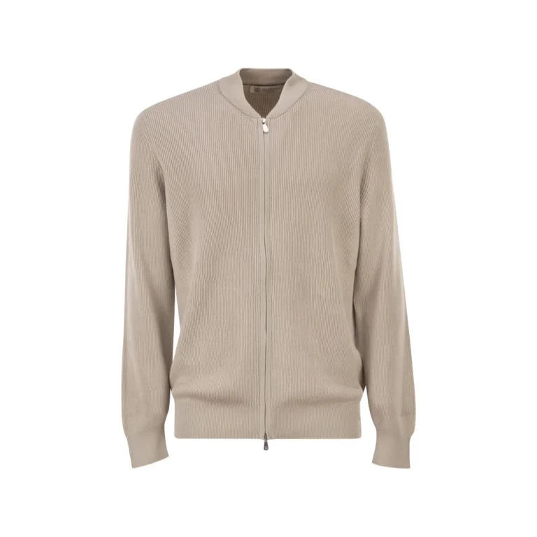 Brunello Cucinelli Zipped Cotton Cardigan