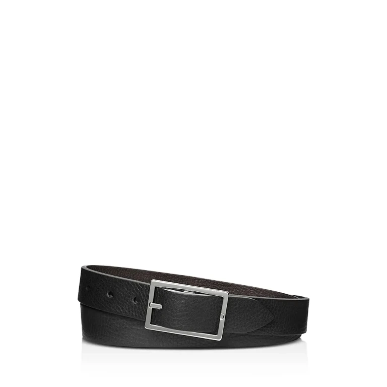 Shinola Men's Reversible Rectangle Buckle Belt