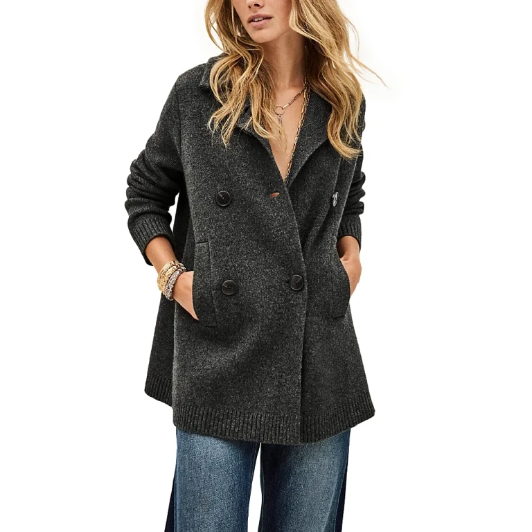ba & sh Vesta Wool Blend Cardigan Sweater
