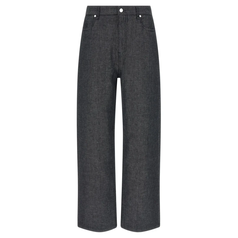 Fendi Relaxed Linen, Cotton And Silk Jeans