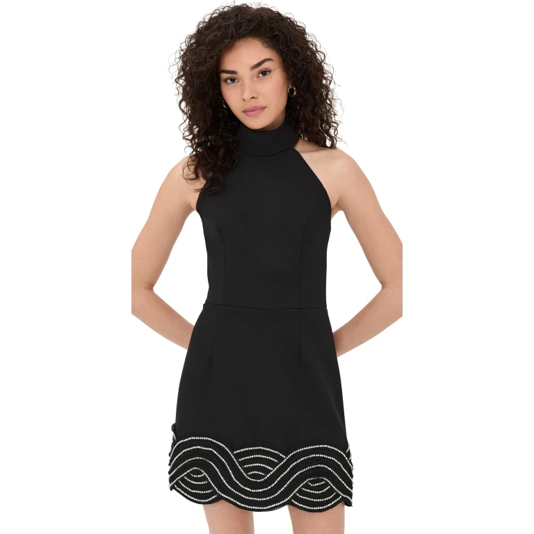 Rebecca Vallance Bellatrix Mini Dress Black 10