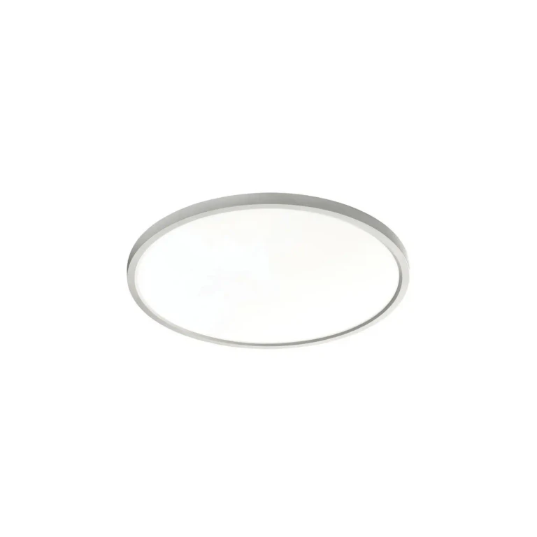 Satin Nickel LED Flush Mount from the Edge Round Large Collection