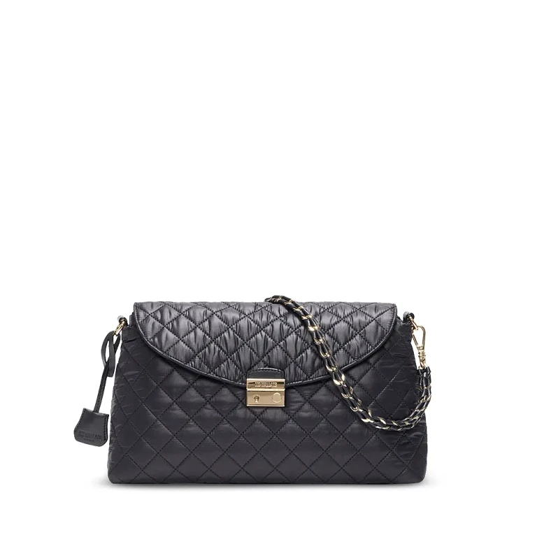 Mz Wallace Crosby Lock Medium Quilted Shoulder Bag