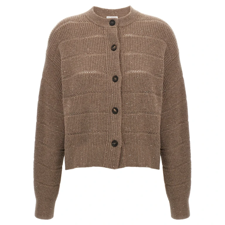 Brunello Cucinelli rustic Dazzling Net Cardigan