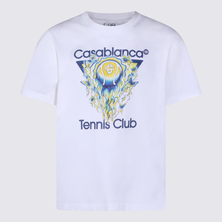 Casablanca T-shirts and Polos White _100 % Co - Men