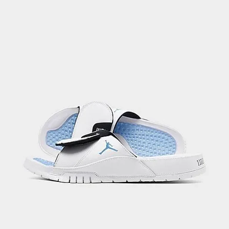 Jordan Men's Hydro 11 Retro Slide Sandals in White/Legend Blue/Black Size: 15.0