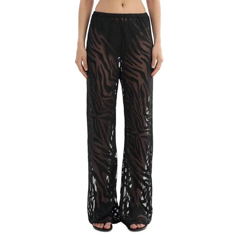 Lamarque Sheer Zebra Pattern Pants