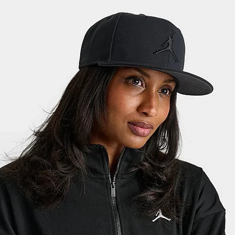Jordan Jumpman Pro Snapback Hat in Black Size: L-XL