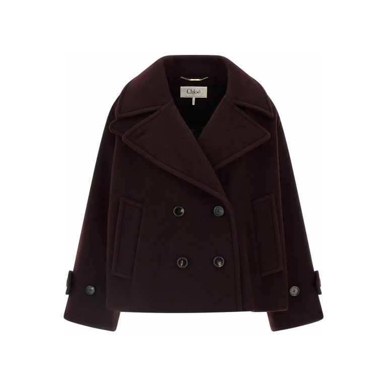 Chloe' Manteau Court - Rouge Brun