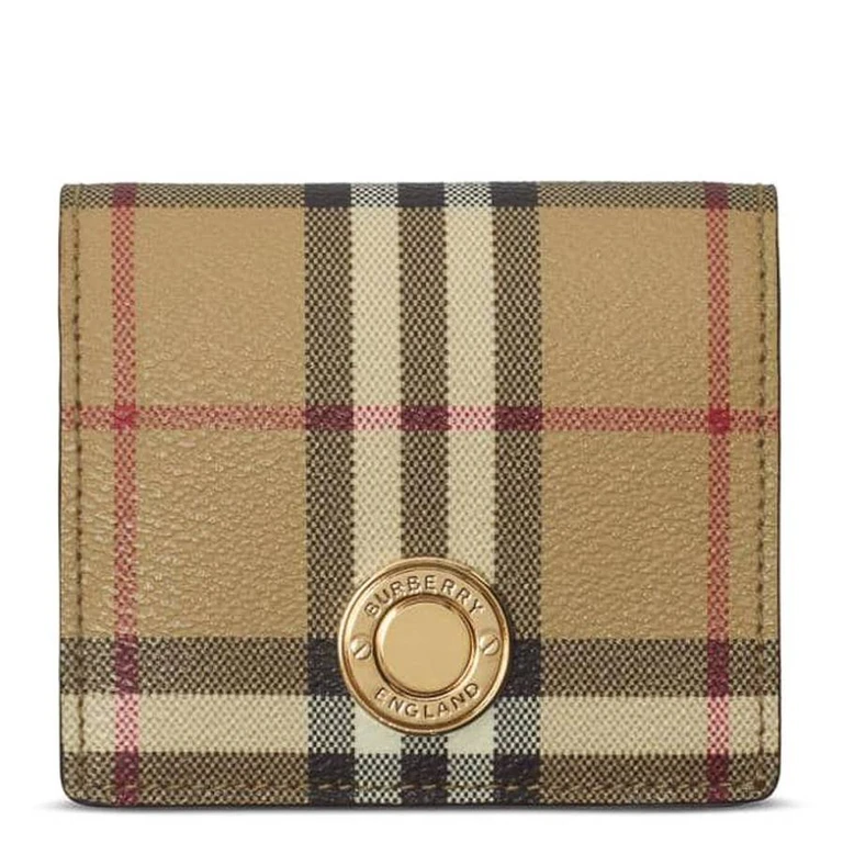 Burberry Small Check Bifold Wallet - Archive Beige