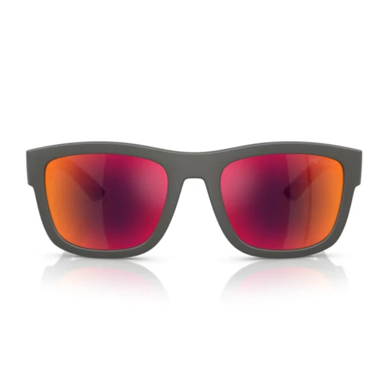Prada Linea Rossa Ps 01zs 16x02u Grigio Argento Sunglasses