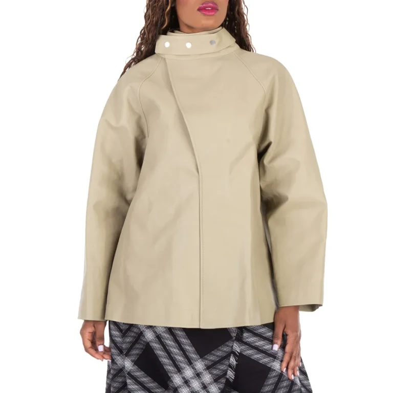 Burberry Puttee Collar Leather Jacket