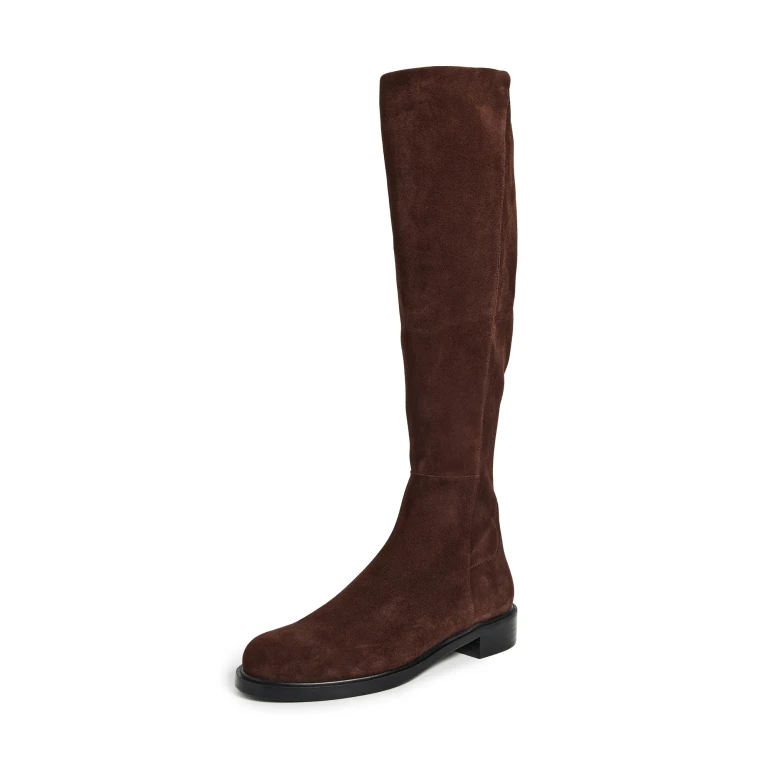 Stuart Weitzman 5050 Gisele Knee-High Boots Walnut/Walnut/Black 7.5