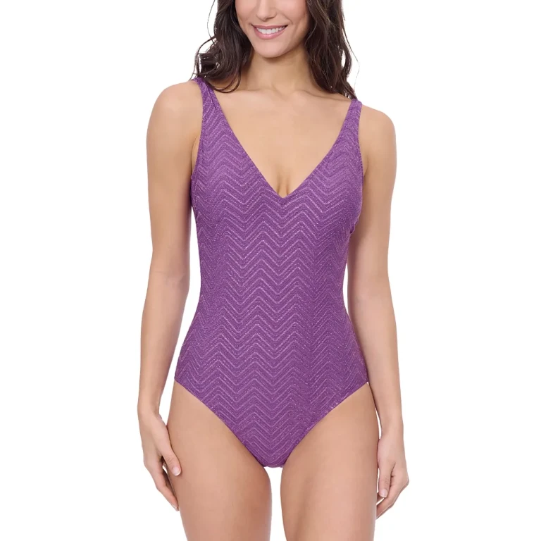 Profile by Gottex Zigzag Print Swimsuit