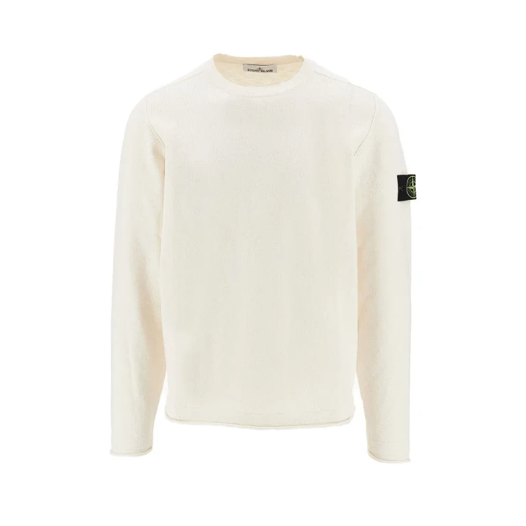 STONE ISLAND Cotton-blend crewneck sweater Man S