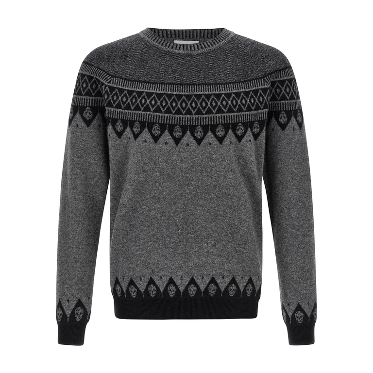 Gray Wool Cardigan Clothing - Men