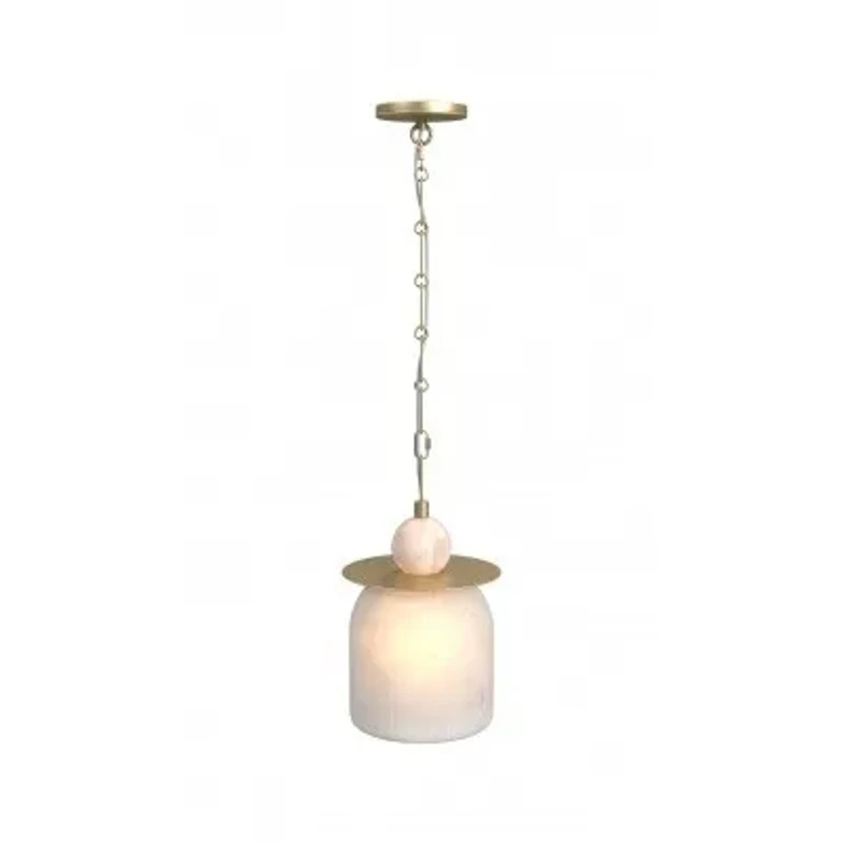 Brush Brass LED Pendant from the Westwood Collection