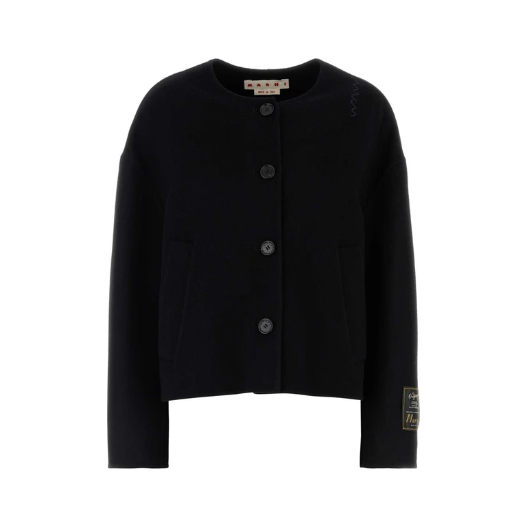 Marni Black Felt Blazer