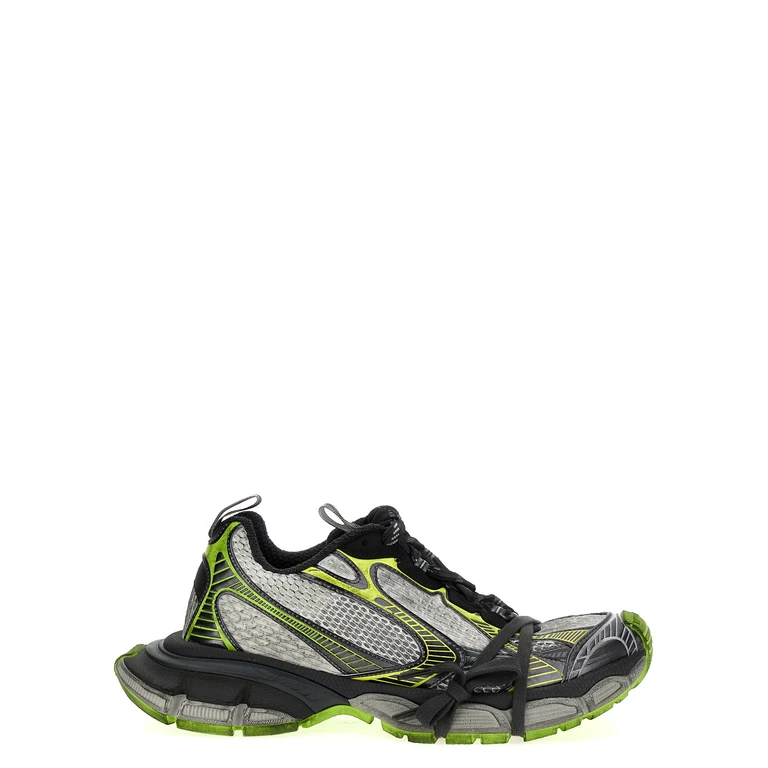 Gray Polyethylene Athletic Sneakers - Men