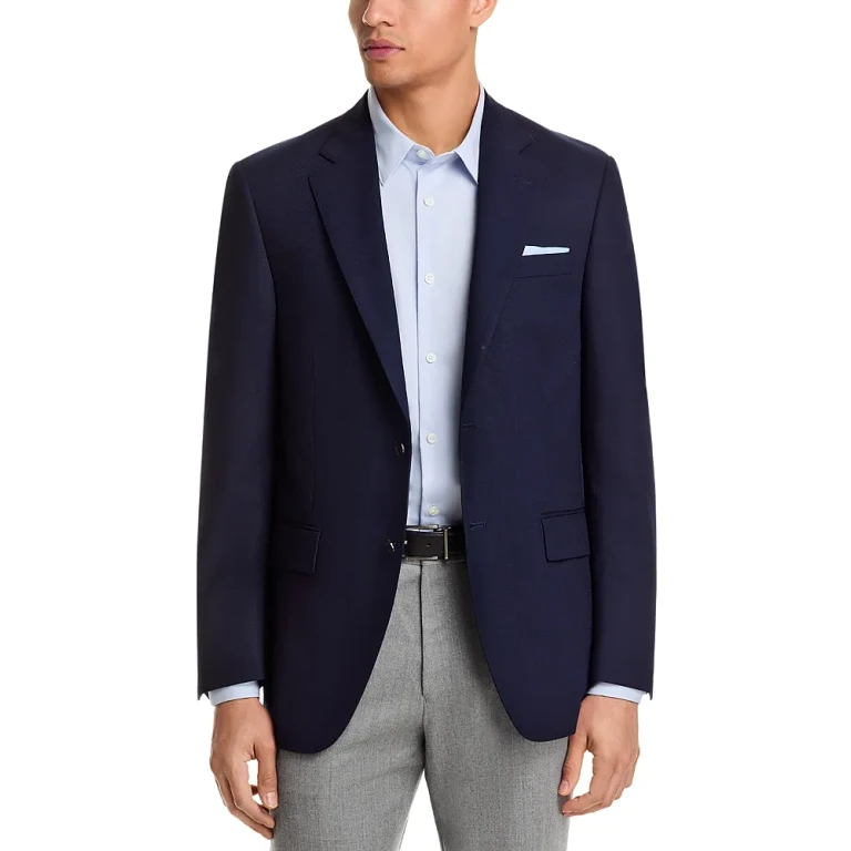 Peter Millar Flynn Textured Solid Wool Classic Fit Sportcoat