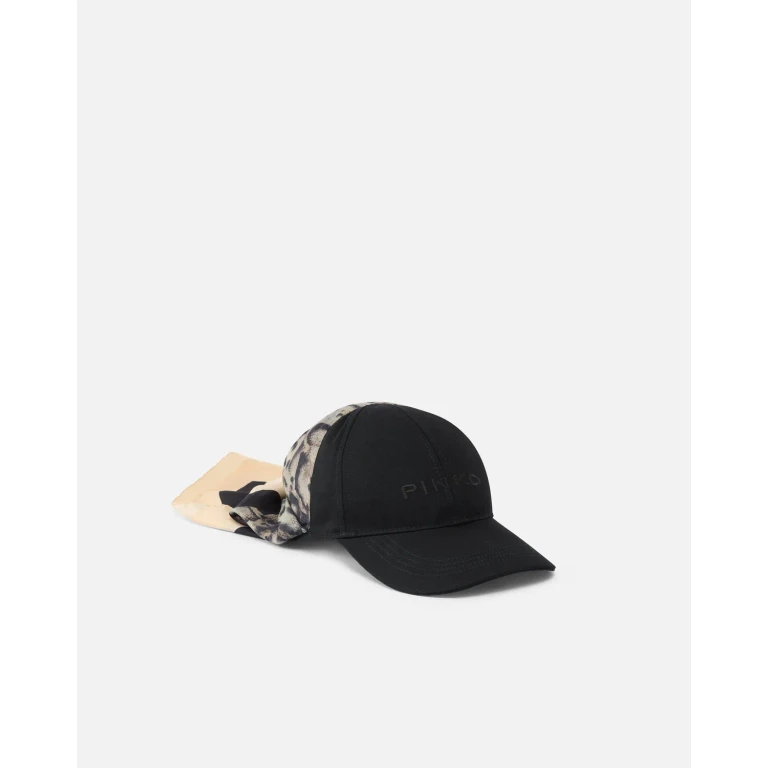 Pinko - Casquette de baseball avec foulard animalier