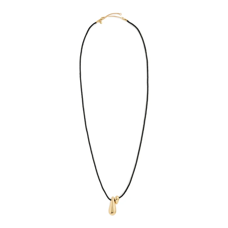 Madewell Double Droplet Pendant Necklace Antique Gold One Size