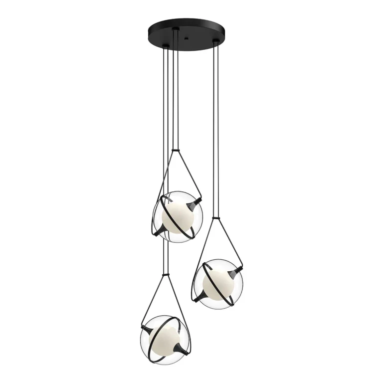 Black LED Chandelier from the Aries Collection