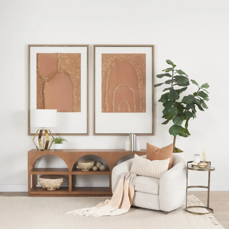 Bela Arched Wood Sofa Table