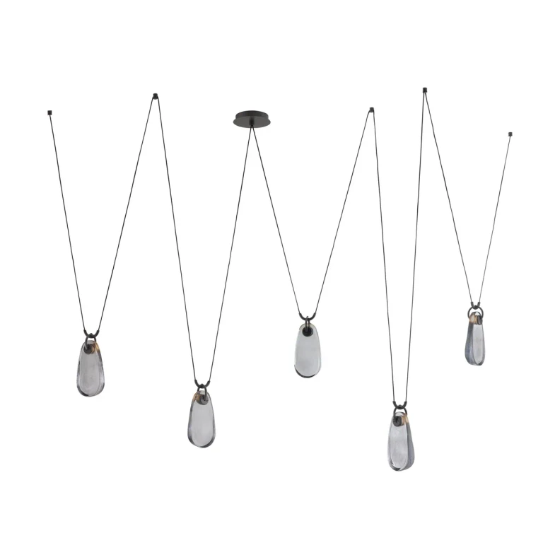 Smoke LED Chandelier from the Melt Collection