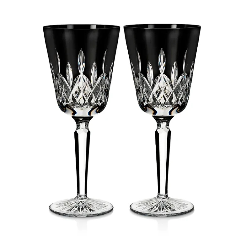Waterford Lismore Black Goblet, Set of 2