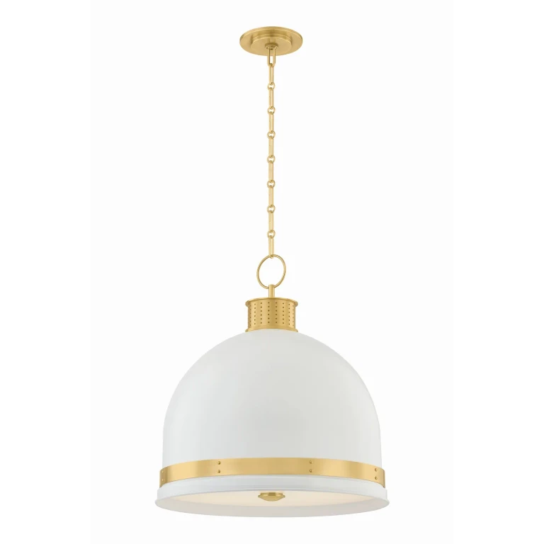 Aged Brass Pendant from the Briscoe Collection