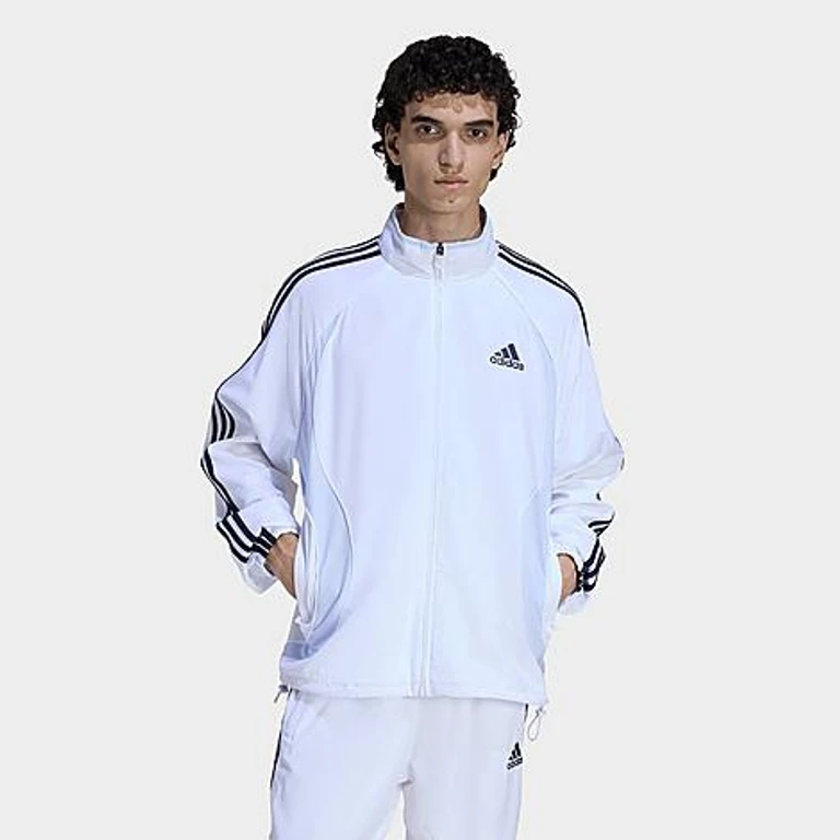 adidas Men's Teamgeist Adicolor Track Top in White Size: Small