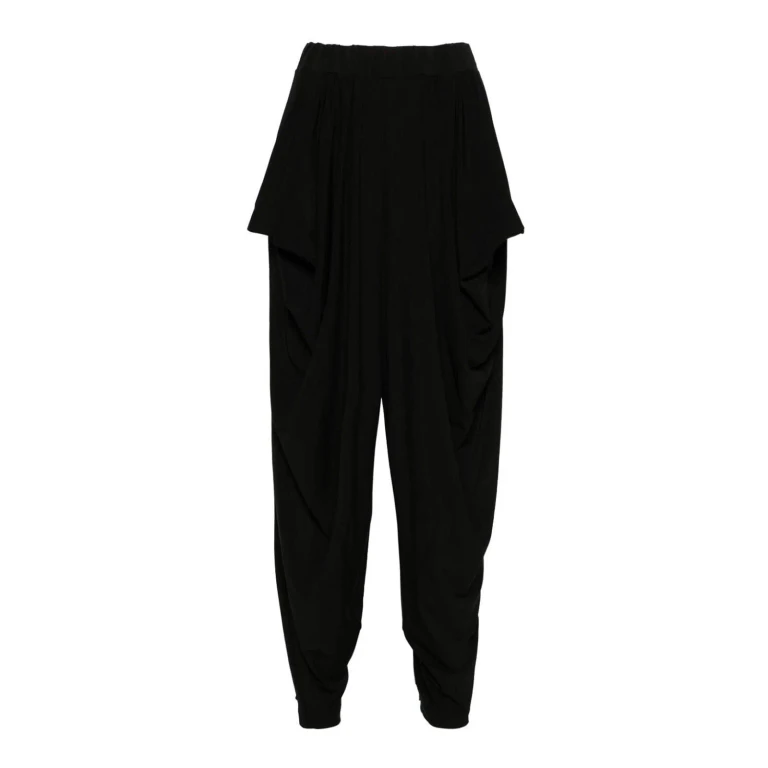 Pleats Please Issey Miyake Pantalons Décontractés - Noir