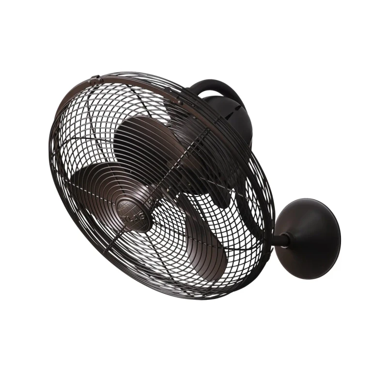 Laura 3-Speed DC 16" Wall Fan in Textured Bronze with Textured Bronze blades