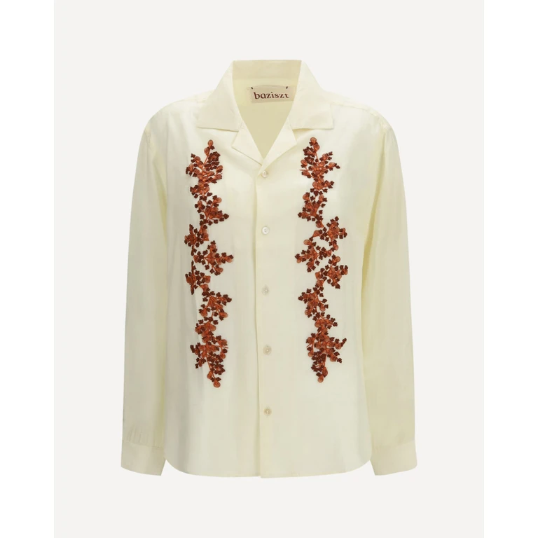 BAZISZT Floral embroidered Shirt Female M