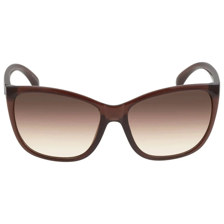 Calvin Klein Brown Gradient Square Ladies Sunglasses CK19565S 210 60
