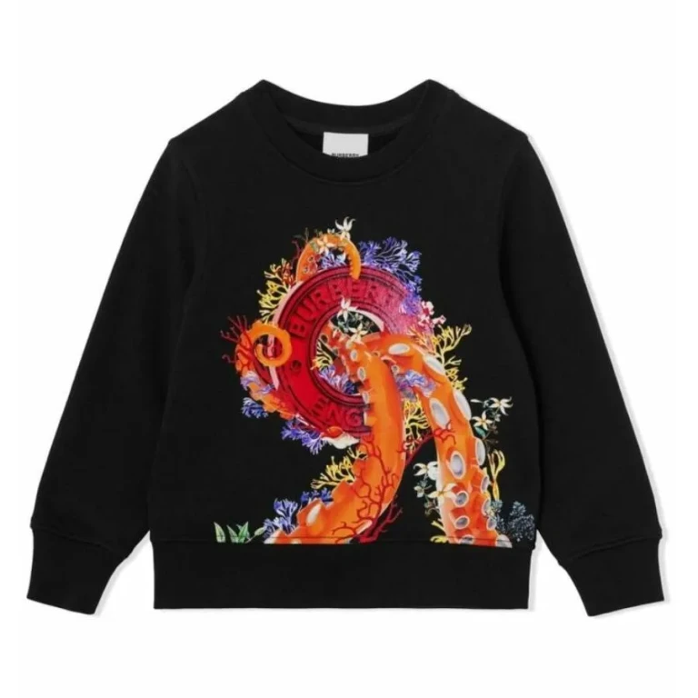 Burberry Kids Coral Graphic Logo Sweatshirt