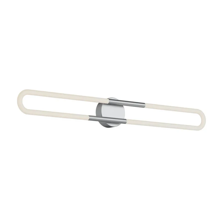 Satin Nickel LED Bathroom Vanity Light from the Adel Collection
