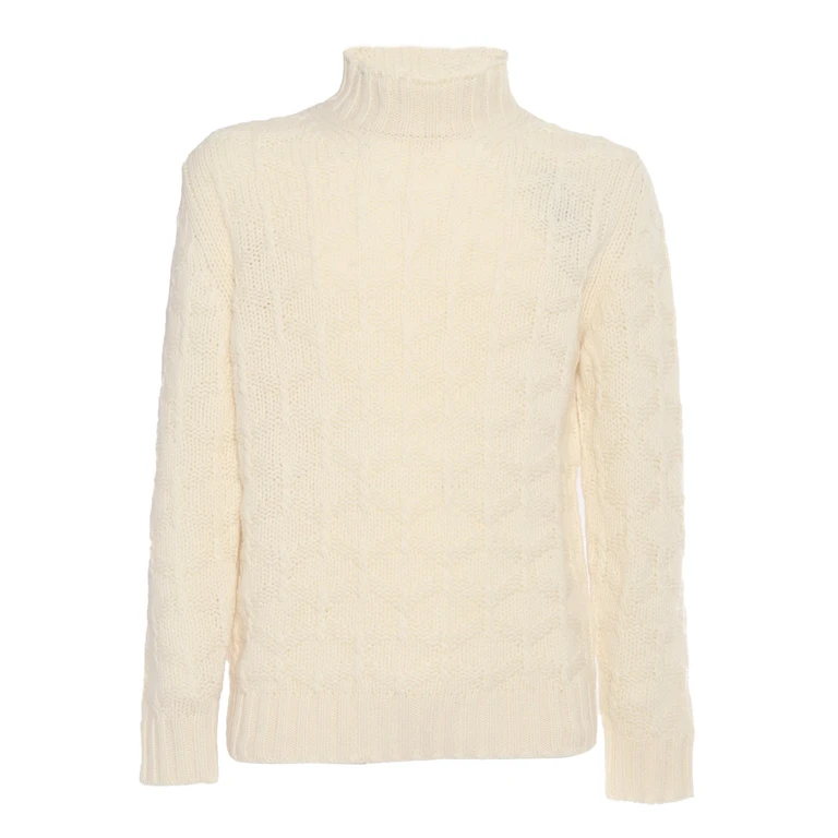 Kangra Diamond Pattern Turtleneck Sweater