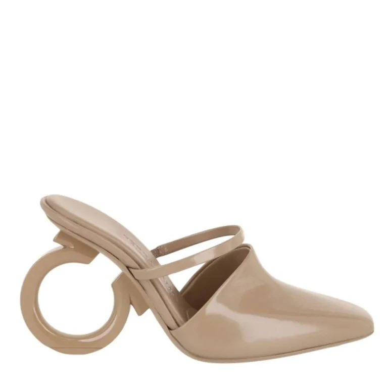 Ferragamo Adara Gancini Mule Heels