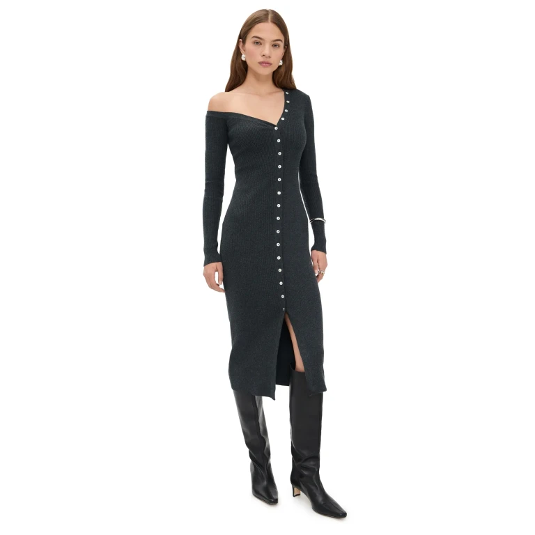 STAUD Craftsman Sweater Dress Nocturne M